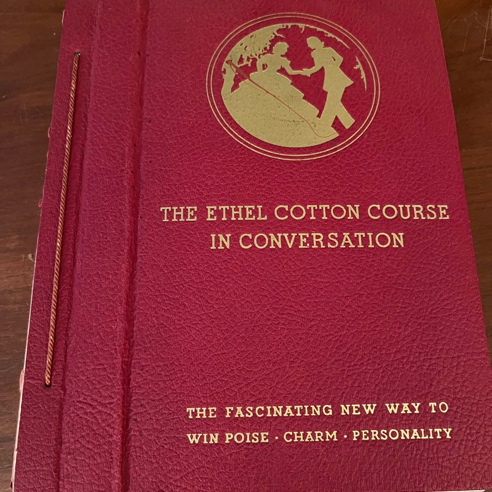 Vintage Ethel Cotton Course in Conversation: Poise, Charm, Personality!
